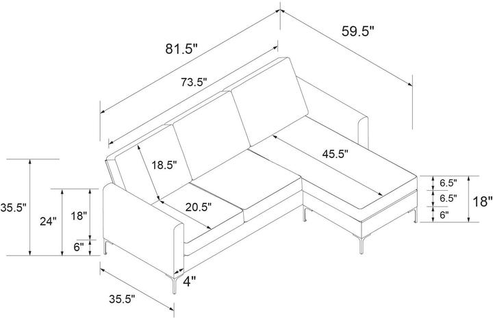 Produktbild Novogratz Chapman (Ecksofa)