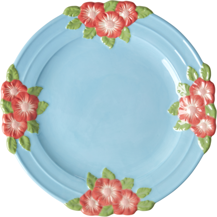 Immagine prodotto Rice CEDPL-EMMIN piatto cena piatto rotondo in ceramica blu, verde, rosso 1 pezzo(i) (1 x, 25.50 cm)