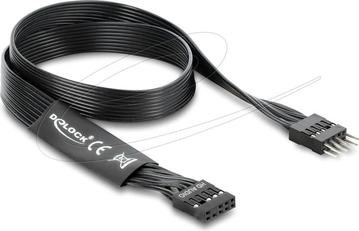 Actual product image Delock HD Audio Flachbandkabel Mainboard Verlängerungskabel (0.50 m)