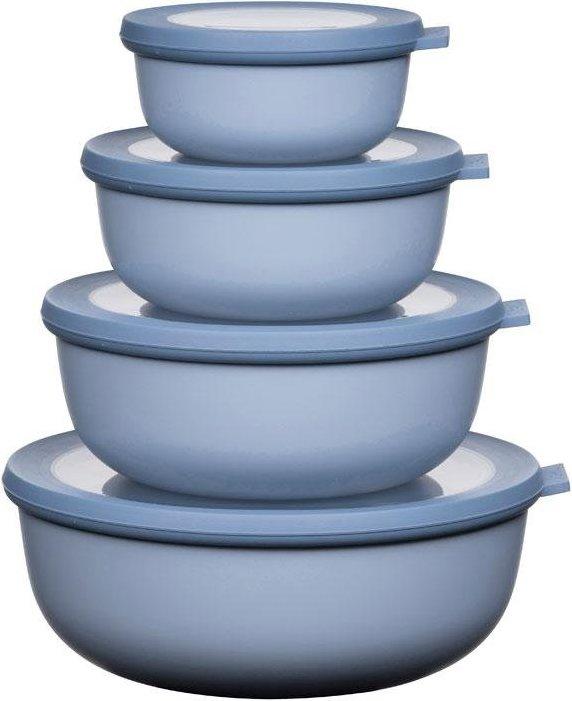 Rosti Mepal Mepal Juego Multi Cuenco cirqula Plano, 4 Piezas (350 + 750 + 1250 + 2250 ML) Juego de cirqula de 4 (2.25 l)