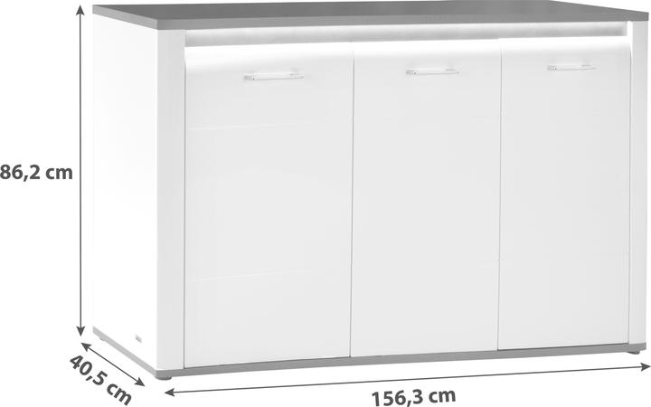 Image du produit Luca Bessoni Buffet (156.40 x 40.70 x 86.20 cm)
