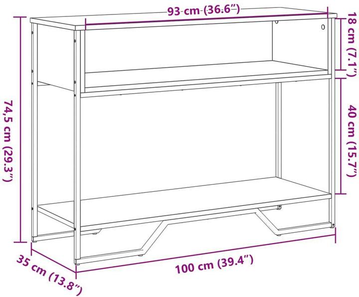 Produktbild vidaXL Konsolentisch (100 x 35 x 74.50 cm)