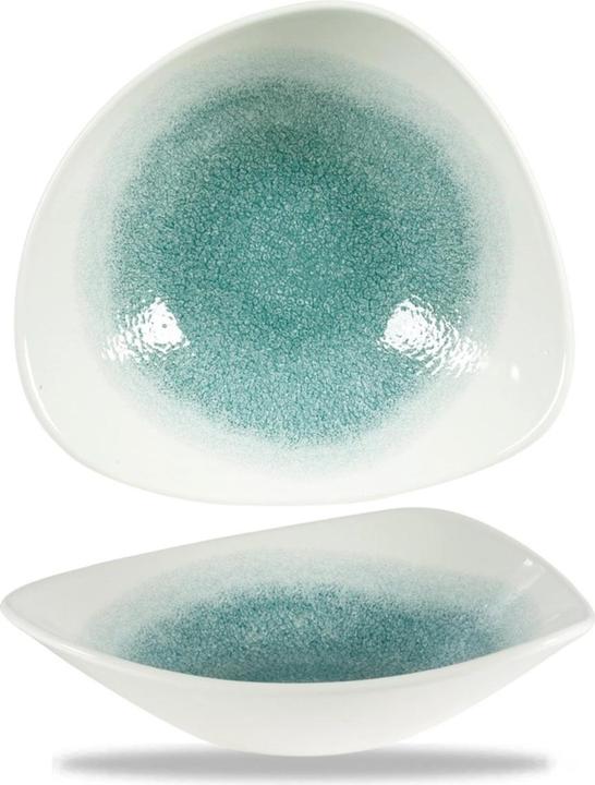 Produktbild Churchill S.P. Raku Jade Green Triangel Teller tief 23.5cm (1 x, 23.50 cm)