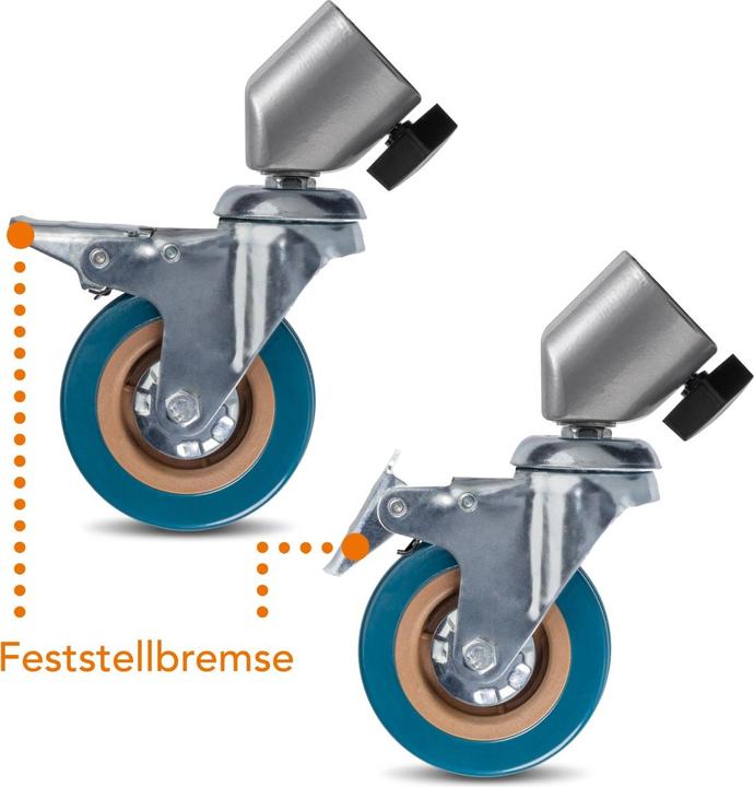 Produktbild Walimex pro pro 23094 Stativrollen Pro 7525 3er-Set 75mm (Stativfuss)