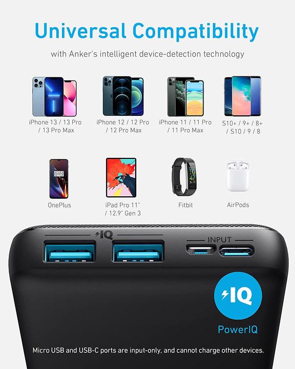 Actual product image Anker 325 (PowerCore 20K) (20000 mAh, 15 W, 74 Wh)