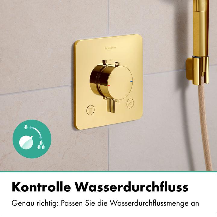 Image du produit hansgrohe Thermostat de douche avec sécurité enfant, réglage température et débit
