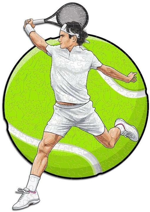 Actual product image Iconic Roger Federer - Tennis - Wooden Puzzle Size S (150 pieces) (150 pieces)
