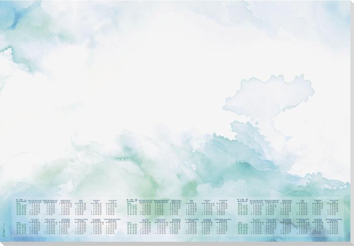 Sigel Schreibtischunterlage DESIGN 206/2027/2028 blau/grün Papier 59,5 x 41,0 cm, 30 Blatt