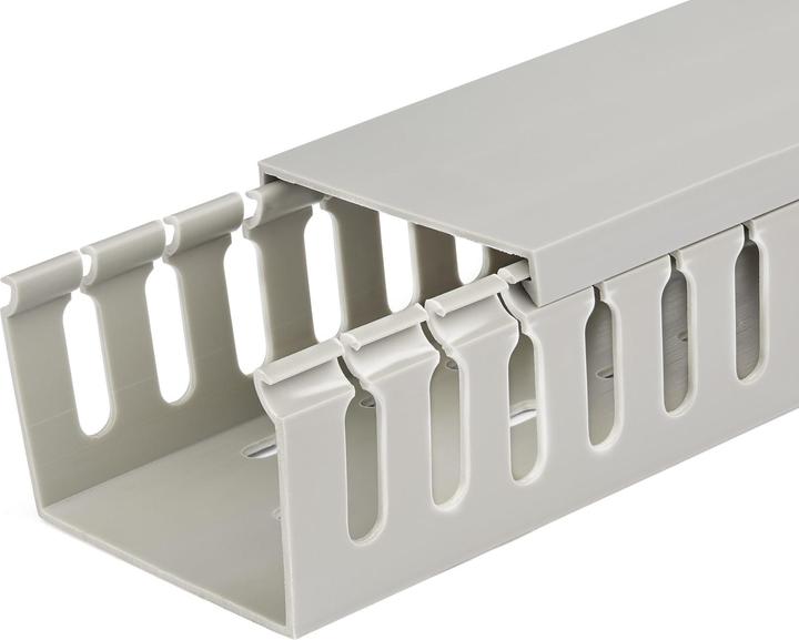 Produktbild StarTech 2m wiring duct - 75x50mm - cable duct with 8mm slots - PVC network cable cover - up to (200 cm)
