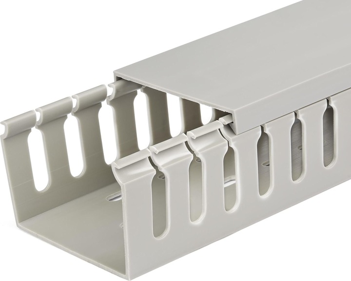 Produktbild StarTech 2m wiring duct - 75x50mm - cable duct with 8mm slots - PVC network cable cover - up to (200 cm)