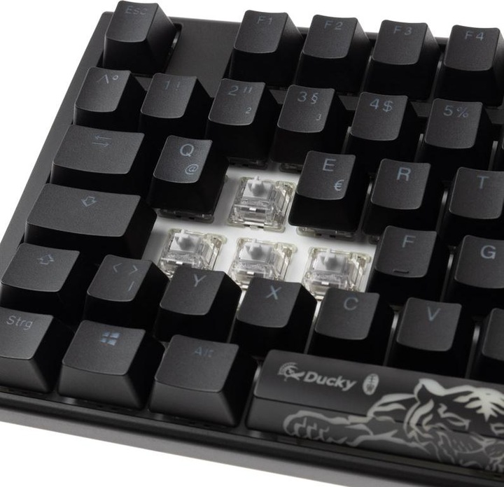 Productafbeelding Ducky One 3 Classic Zwart/Wit TKL Gaming Toetsenbord, RGB LED - MX-Clear (NL, Bedraad)