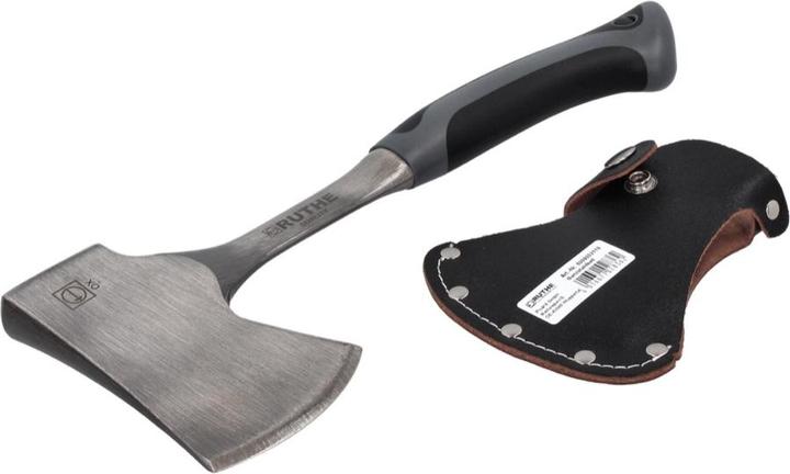 Actual product image Ruthe Camping hatchet solid steel DIN 7287 gray / black