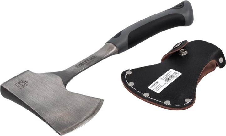 Produktbild Ruthe Campingbeil Vollstahl DIN 7287 grau/schwarz