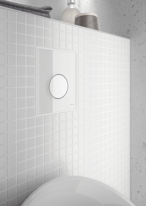 Actual product image TECE urinal actuator plate TECEloop glass including cartridge
