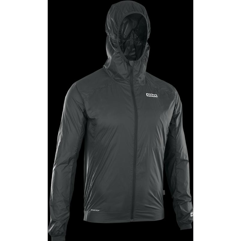 ION, Velojacke, Bike Jacket Shelter Lite unisex - black (M), Schwarz, M