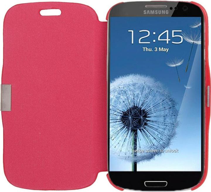 Produktbild König Design Handyhülle Tasche für Samsung Galaxy S3 i9300 / i9305 / S3 NEO i9301 rot gebürstet (Samsung Galaxy S3 i9300, Samsung Galaxy S3 LTE i9305)