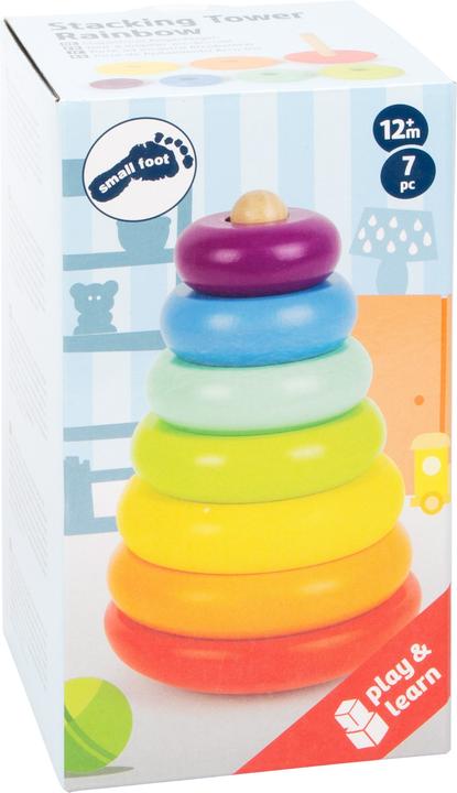 Actual product image small foot Stacking tower rainbow
