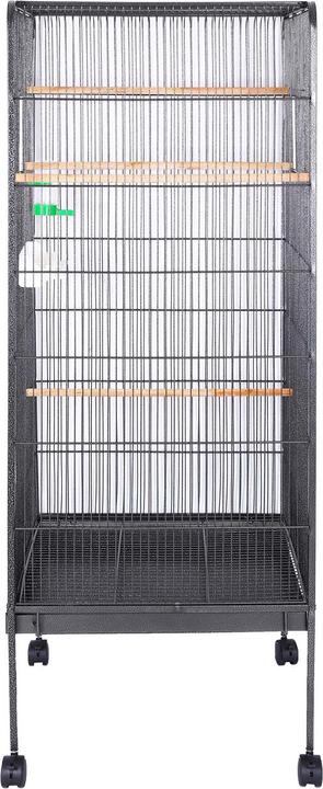 Image du produit Wiltec XL Volière oiseaux 54x54x146cm Volière petit oiseau Perruche