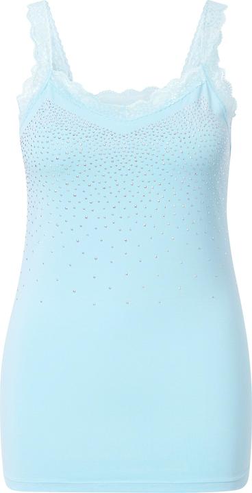 Produktbild Miamoda Top, ärmelloser Slim Fit, Glitzersteinchen, Spitze (48)