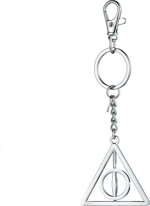 Actual product image Harry Potter Deathly Hallows spinning keyring