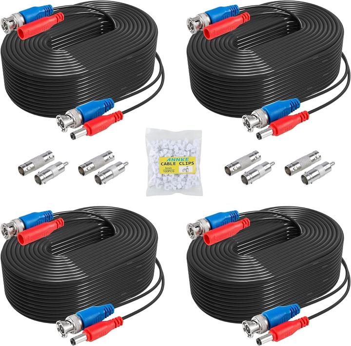 Actual product image Annke BNC DC Videostrom-Verlängerungskabel-Set, 4 Stück (Cable)