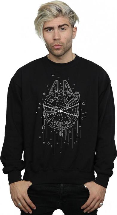 Produktbild Star Wars Millennium Falcon Christmas Tree Delivery Sweatshirt (4XL)