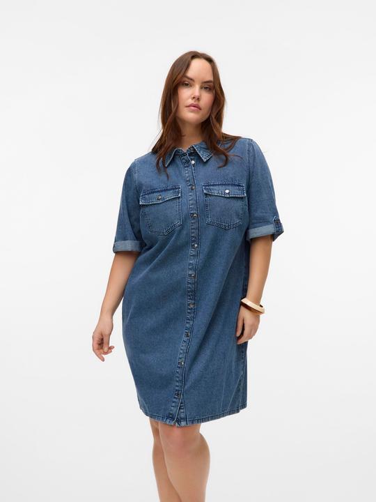 Produktbild Vero Moda VMCJENNIE Kurzes Kleid Jeanskleid (50)