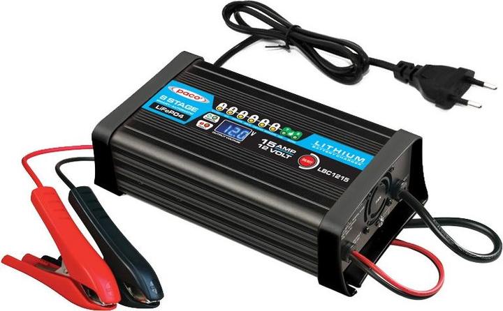 Produktbild Paco LBC1215 15A/12V LiFePO4 Batterieladegerät (12V, 15 A)