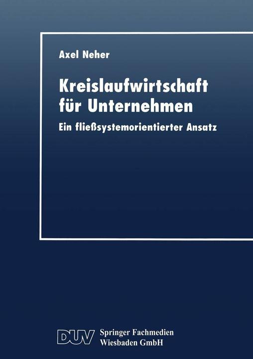 Produktbild Kreislaufwirtschaft für Unternehmen (Deutsch, 1998)