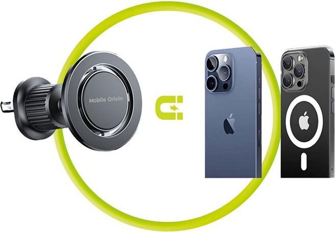 Actual product image Mobile Origin Magnetic Vent Car Holder MO9 with Metal Plate