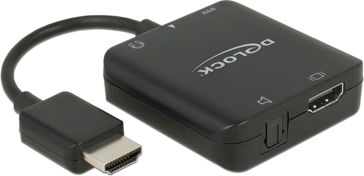 Produktbild Delock HDMI Audio 5.1 Extractor, 4K, 60Hz (HDMI, Micro USB, 15.30 cm)