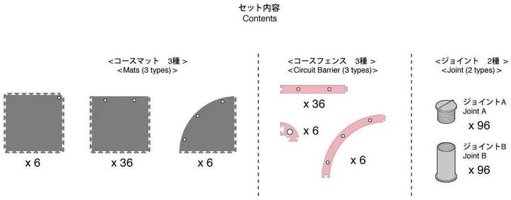Produktbild Kyosho Mini-Z Grand Prix Circuit 50 48-teilig, 50 x 50