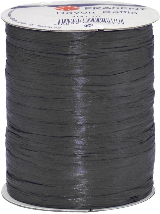 Produktbild Pattberg Geschenkband Raffia Rayon 100 m, Schwarz (1x)