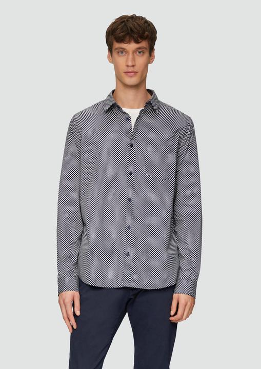 Actual product image S.Oliver Hemd Slim Fit: Gemustertes Hemd aus Baumwollstretch (3XL)