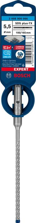 Actual product image Bosch Professional Zubehör Expert SDS plus-7X hammer drill, 5.5 x 100 x 165 mm (5.5 mm)