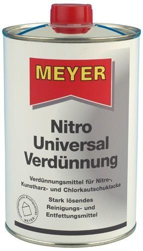 Actual product image Meyer-Chemie Meyer Nitro Universal Thinner Fl 1 lt (926 g, 1000 ml)