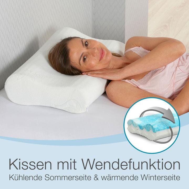 Produktbild Bestschlaf Gelschaum Nackenstützkissen, höhenverstellbar (35 x 60 cm)
