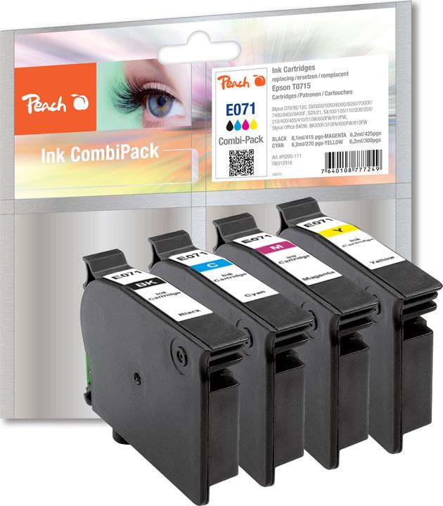 Actual product image Peach T0715 Multipack (C, FC, M, Y)