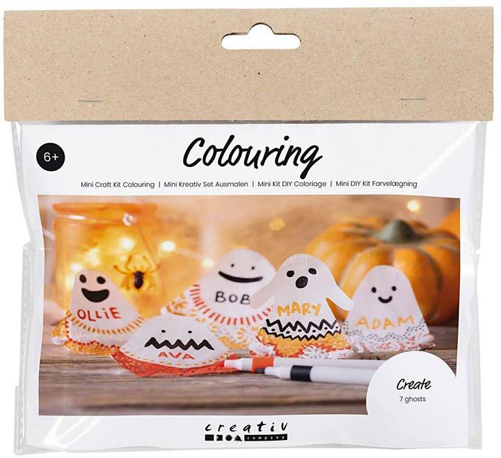Image du produit Creativ Company Kit de bricolage Halloween Cartes de table fantômes