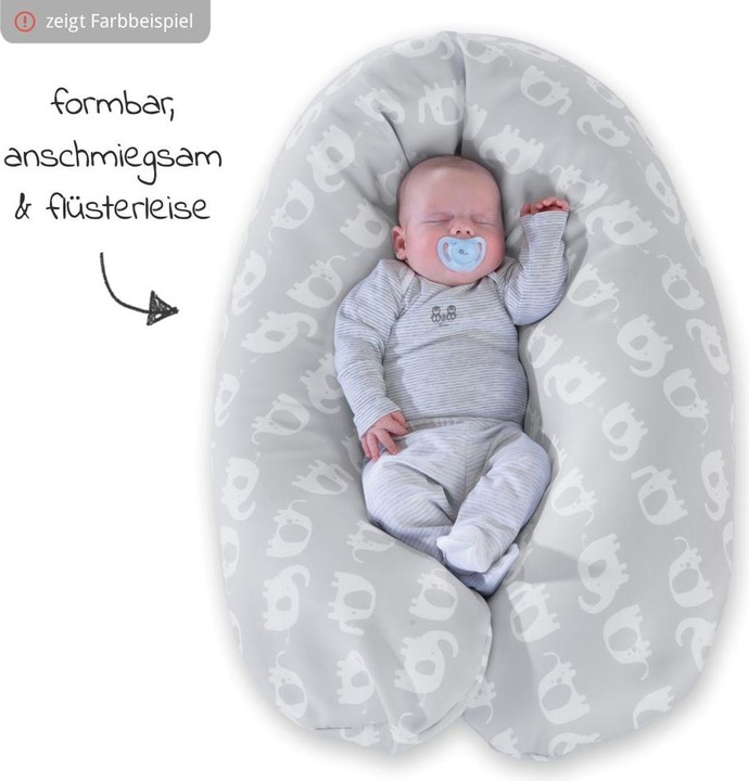 Produktbild Theraline Stillkissen "Das Komfort" mit Microperlenfüllung inkl. Bezug 180 cm (34 cm)