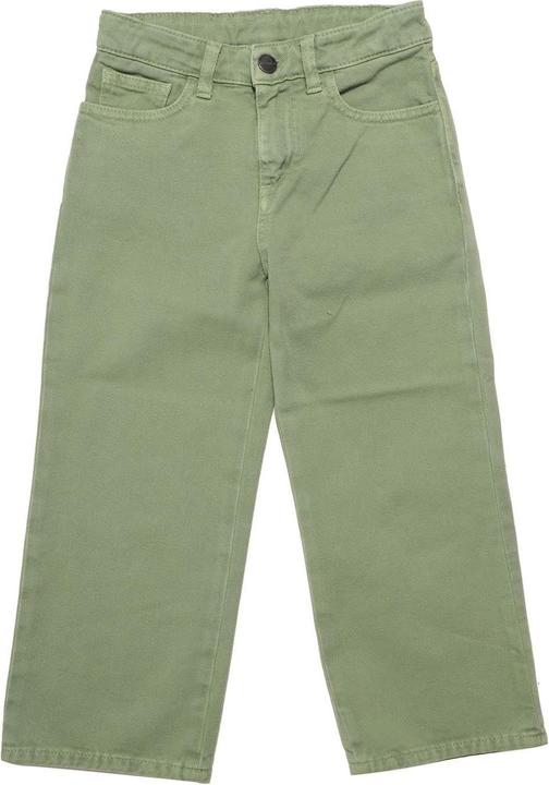 Actual product image Palm Angels Childrens/Kids Curved Logo Leather Badge Wide Leg Trousers (152)