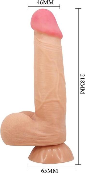 Produktbild Pretty Love Sliding Skin Series Realistischer Dildo Mit Sliding Skin Saugnapfleisch 21,8 cm