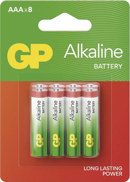 Produktbild GP Batteries 8 GP Batterien Long Lasting Power Mignon AAA 1,5 V (8 Stk., AAA)