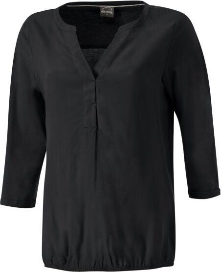 Immagine prodotto Artime Leger geschnittene Tunika-Bluse, Material-Mix, 3/4-Ärmel (L)