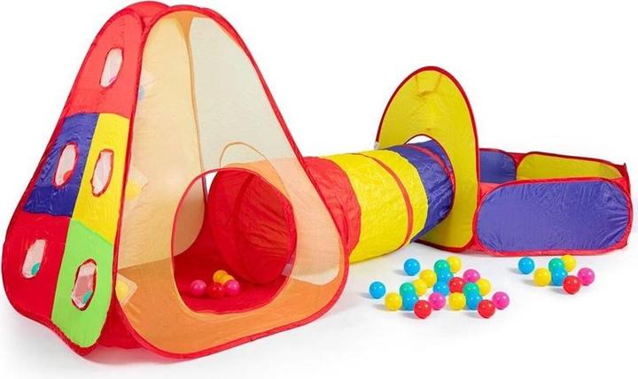Actual product image Children's tent set with tunnel pool with balls