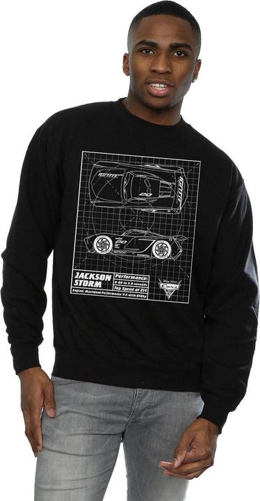 Produktbild Disney Cars Jackson Storm Blueprint Sweatshirt (M)