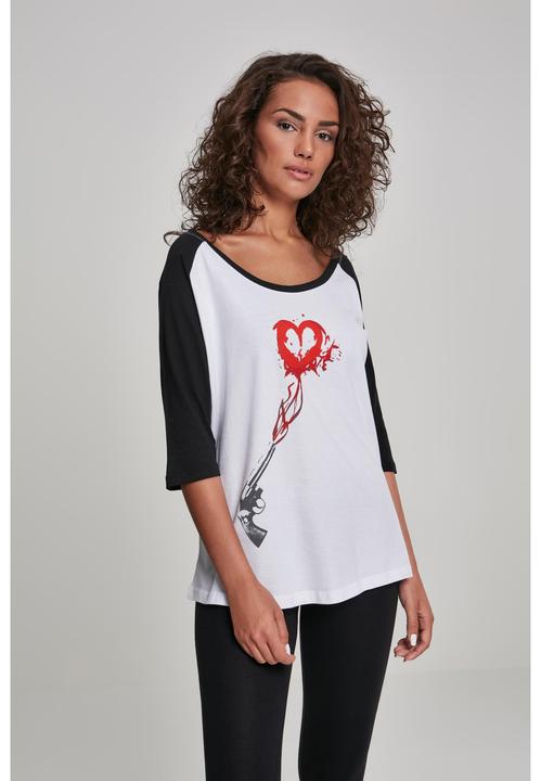 Produktbild Merchcode Ladies Pistol Heart Raglan Tee (XS)