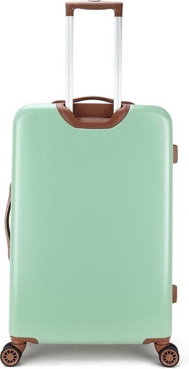 Actual product image Decent retro suitcase large 76 cm Olive Light Green (96 l)