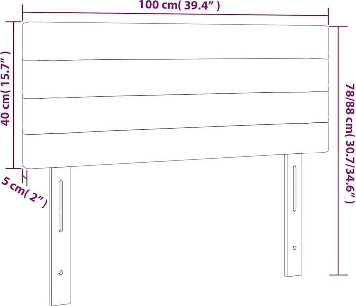 Actual product image vidaXL Jadiel (100 x 5 x 88 cm)