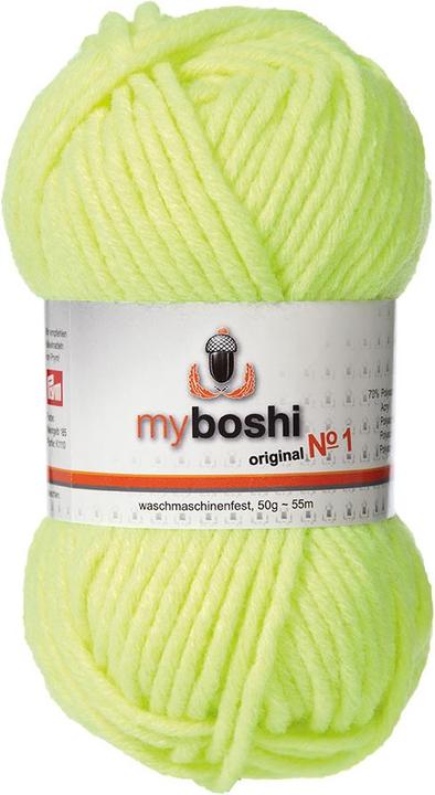 Produktbild Myboshi Wolle Nr. 1 col. 185 neongelb (55 m)